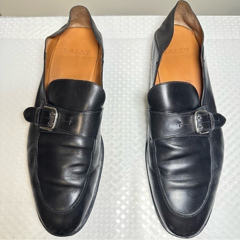 Bally Luxury Soft Leather Foldable Heels Loafers Men’s Size US 9